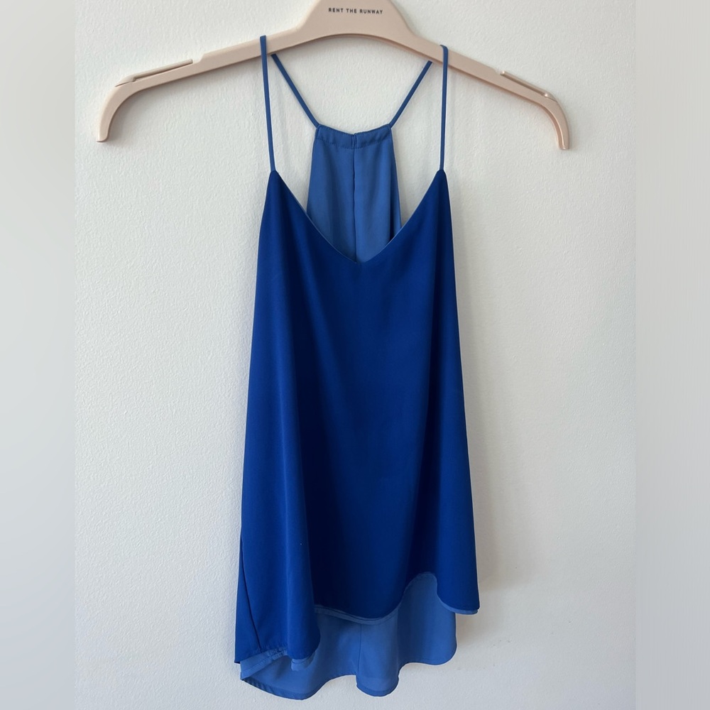 EXPRESS reversible blue tank top